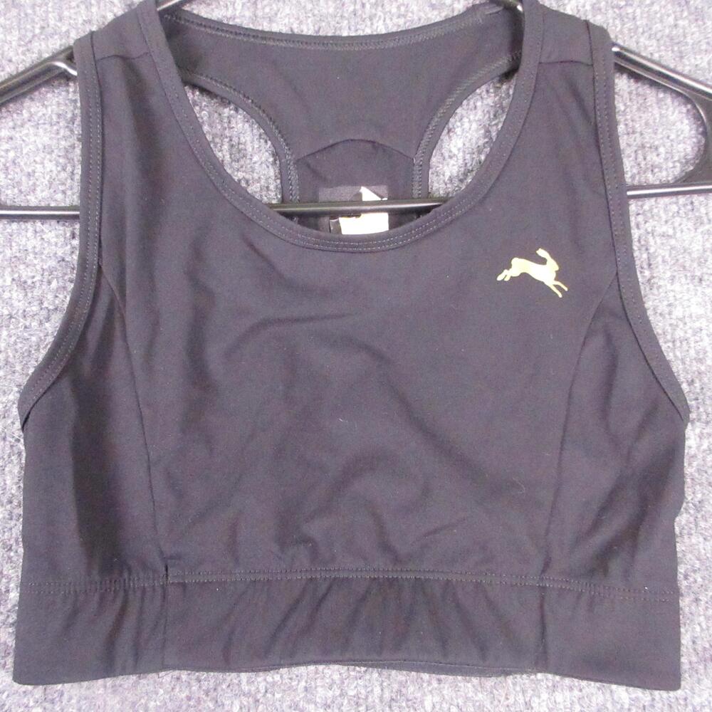 Tracksmith Sports Bra Womens XS Black Racerback Pullover Running Athletic